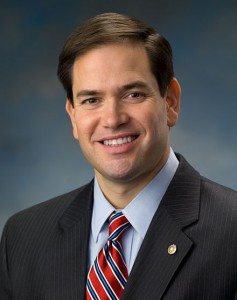 Marco Antonio Rubio, fils d'immigrés cubains est né le 28 mai 1971 à Miami (Floride), est un homme politique républicain. Il est président de la Chambre des représentants de la Floride entre 2006 et 2008. Rubio est élu sénateur de Floride lors de l'élection de novembre 2010.