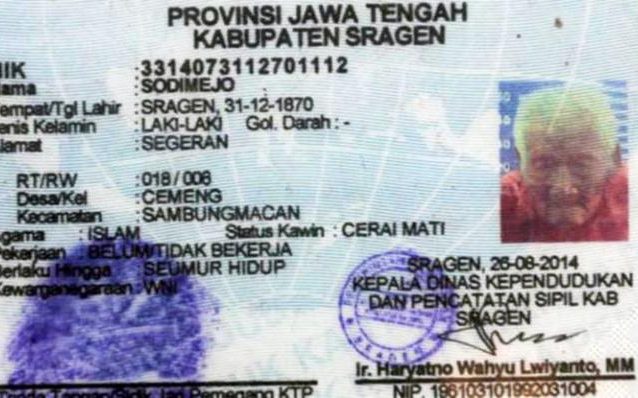 The old man Mbah Gotho 145