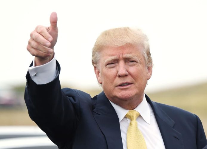 NEW YORK, NY - JULY 06: Donald Trump attends the 2015 Hank's Yanks Golf Classic at Trump Golf Links Ferry Point on July 6, 2015 in New York City. (Photo by Andrew H. Walker/Getty Images)