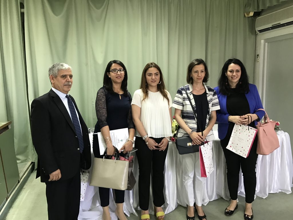Farah avec les membres du jury