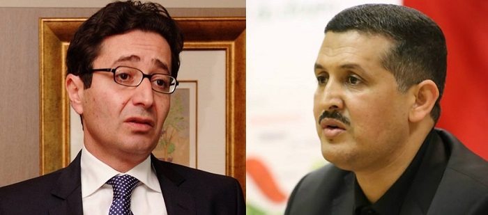 À gauche : Imed Daïmi, dirigeant au sein de Harak Younes Al Irada et député. À droite : Fadhel Abdelkefi, ministre du développement et des finances par intérim.