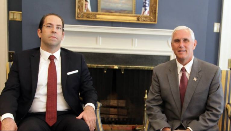 Entretien de Chahed avec le vice-président américain