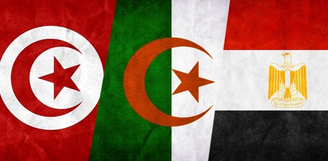 Drapeau Maroc Algerie Tunisie - Drapeau Maroc Algerie : Formats standards ou sur mesure.