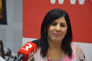 Abir Moussi, présidente du parti Destourien Libre