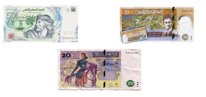 Les billets de banque à échanger.