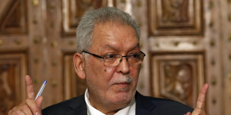 Kamel Jendoubi, ancien ministre des Droits de l'Homme chargé des relations avec les instances constitutionnelles et la société civile.
