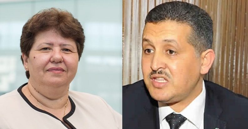 A droite : Sarra Rejeb, secrétaire d'Etat au Transport. A gauche : Imed Daïmi, député de Harak Tounes Al Irada.